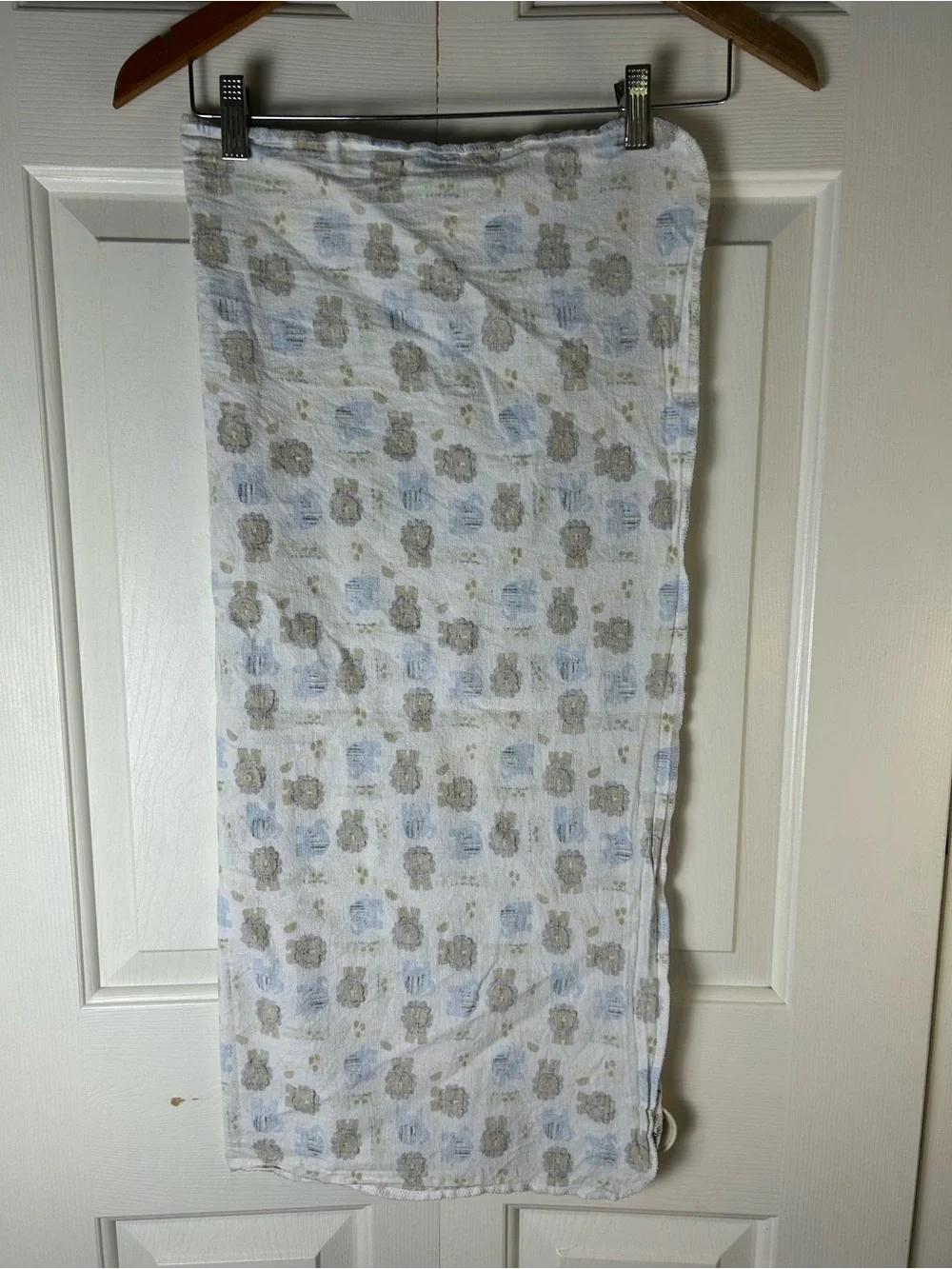 Child of Mine by Carter's Lion Elephant Alligator Baby Receiving Blanket Flannel